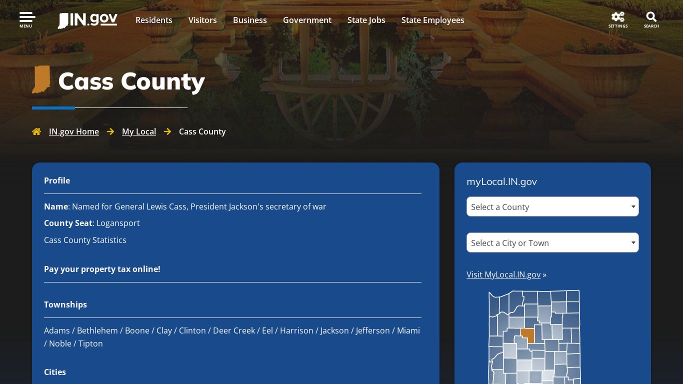 IN.gov | Cass County - Indiana